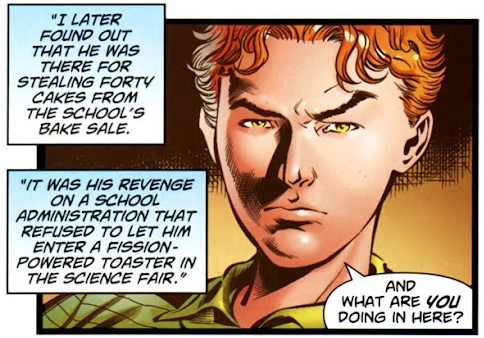 DC_moments's tweet photo. In the children's dictionary "The Super Dictionary" (1978), the example for the word "forty" was Lex Luthor stealing forty cakes. That's as many as four tens. And that's terrible.

In Superman #709 (2011), the legendary heist was made canon. https://t.co/yX7Rhj6O7G