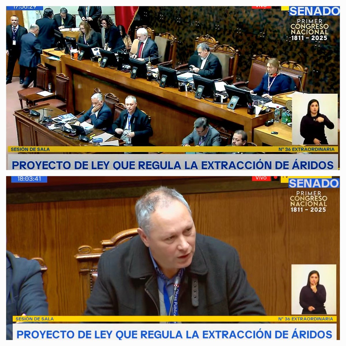 La extracción de áridos de cauces de ríos tendrá regulación legal. Hoy, acompañando al Subsecretario MOP en la Sala del Senado, se aprobaron 31 de las 36 modificaciones introducidas por la Cámara de Diputados. Las otras cinco irán a comisión mixta