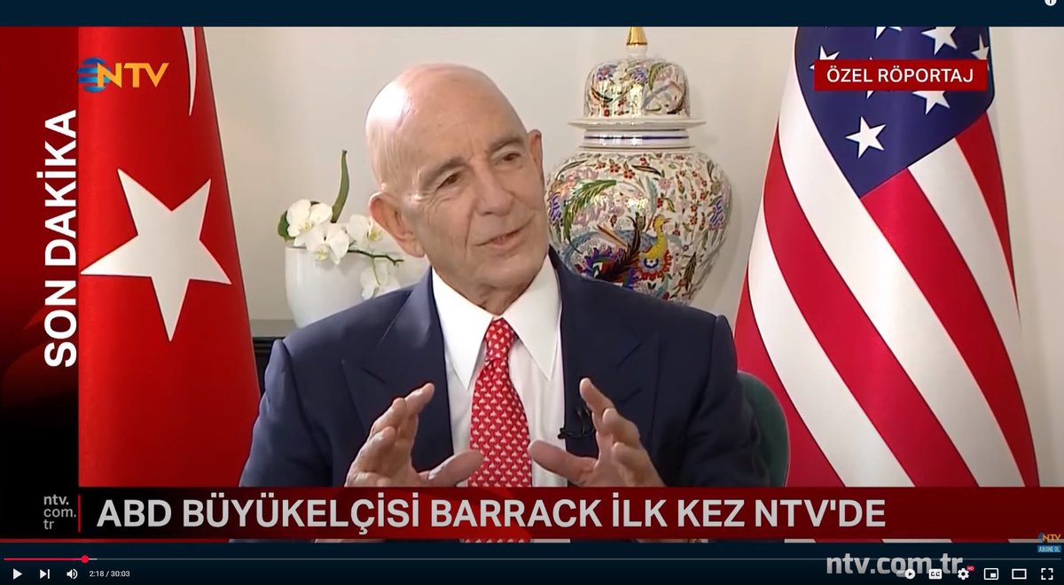 The U.S. Ambassador <a href="/USAMBTurkiye/">Ambassador Tom Barrack</a> to Turkey has made a grave mistake with his statements today, which were perceived by the supporters of the new regime in Damascus as a tacit approval to commit new massacres against the #Kurds in #Syria , similar to what happened to the