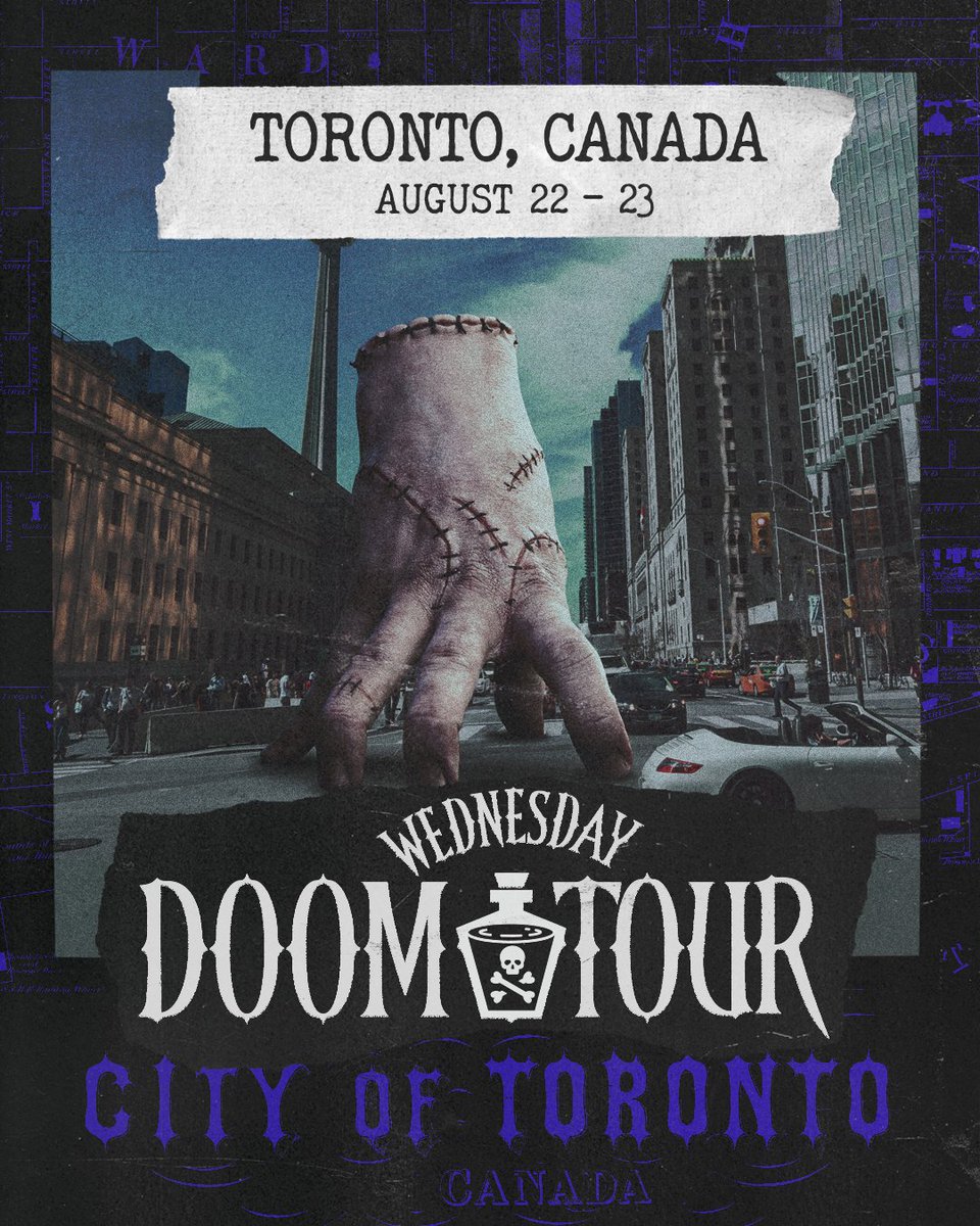 the doom tour is coming to Toronto. finally, a reason to live. 

chilling details coming soon 👀