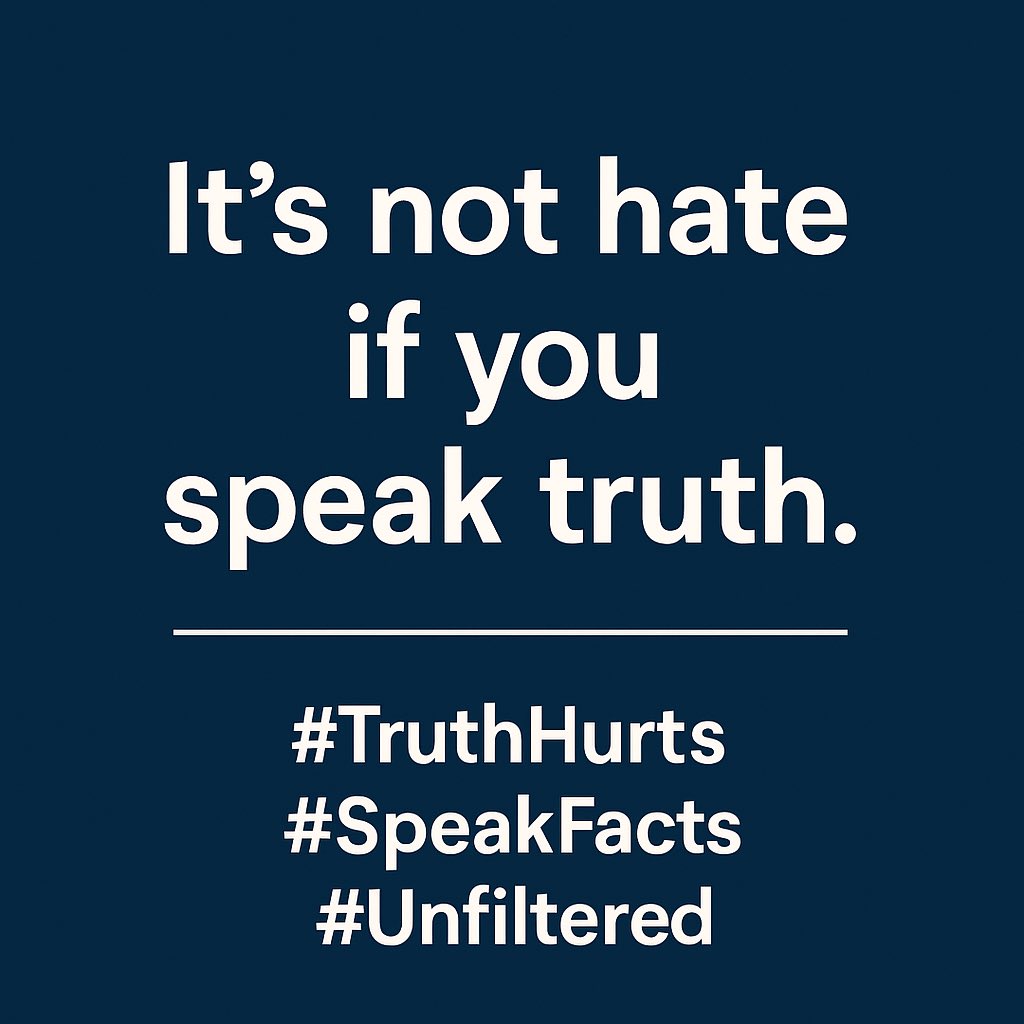 ππ¨π ππππ¦ πππ (@coachjoeadam) on Twitter photo Itβs not hate if itβs the truth.
Truth cuts. Lies comfort.
If youβre offended, ask yourself why.β
#TruthHurts #speakfacts Itβs not hate if itβs the truth.
Truth cuts. Lies comfort.
If youβre offended, ask yourself why.β
#TruthHurts #speakfacts