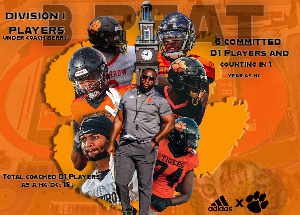 CoachBerry3211's tweet image. Under Coach Berry leadership as a HC and DC has shown the ability to develop players and transition them to the next level &quot; Why not be A Tiger?&quot; (LOONEY VISUALS quote)
🐅 🐾 

#OhWeComing
#Developed 
#AndCounting
#theWITHROWway