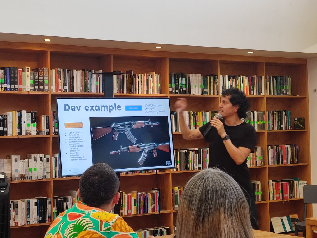 Conversatorio “El arte en el universo de los videojuegos” en @Otraparte 🎮✨

Escuchar a Francisco Cifuentes hablar sobre diseño visual y la industria local fue inspirador.

Mucho talento creciendo desde Colombia.
#Videojuegos #ArteDigital #ConceptArt #GameDev <a href="/PikPokGames/">PikPok</a>