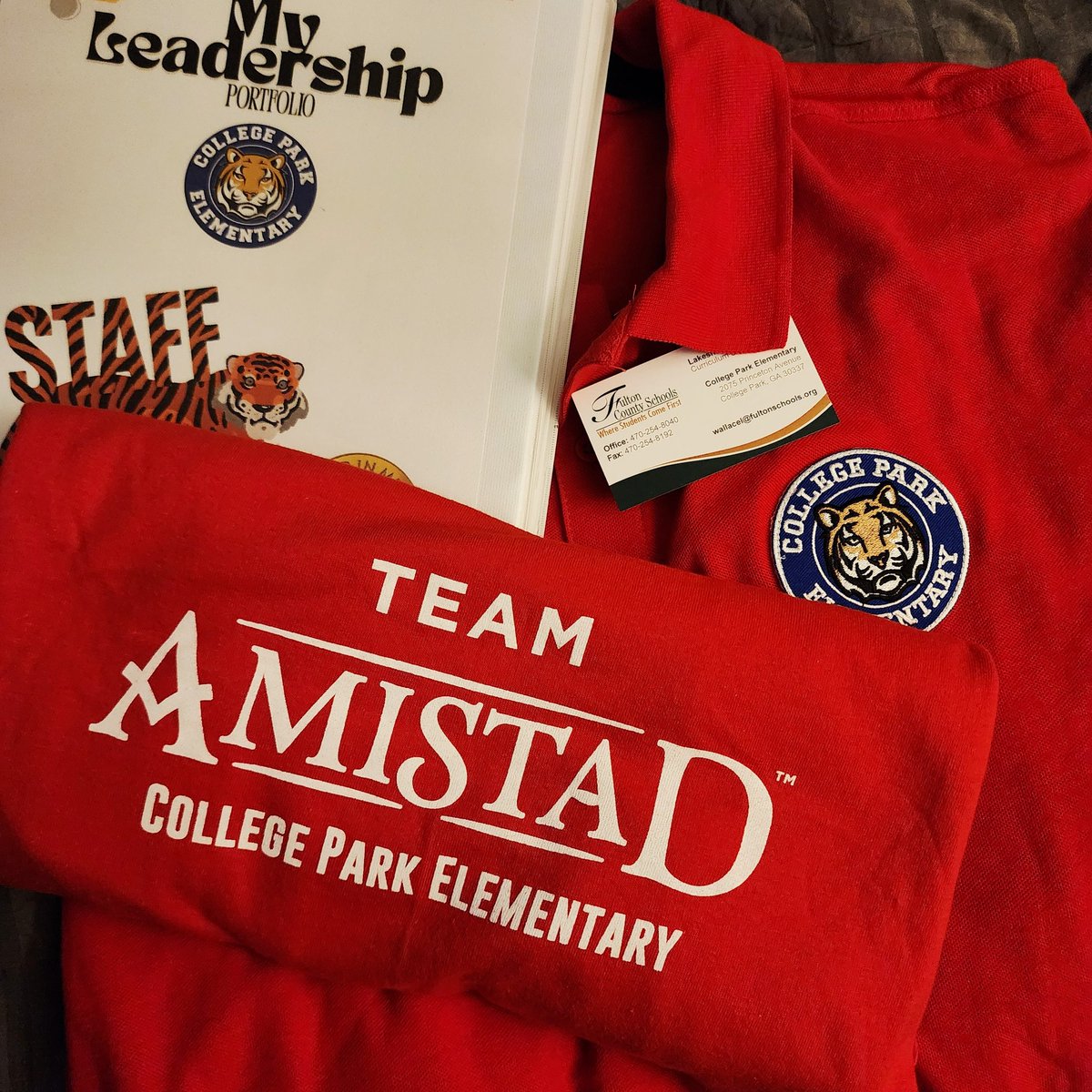 Today was nothing short of amazing!
❤️ Wellness Focus
❤️ Leadership Alignment
❤️ A table prepared for me
❤️ New school &amp; house gear
...And getting to know an amazing team led by <a href="/dr_otway/">Dr. Maisha Otway (Ed.D)</a>
was icing on the cake!  #LeadingWithExcellence <a href="/CherisseCamp/">Cherisse Campbell, Ed.D</a> <a href="/FultonCoSchools/">FultonCountySchools</a>