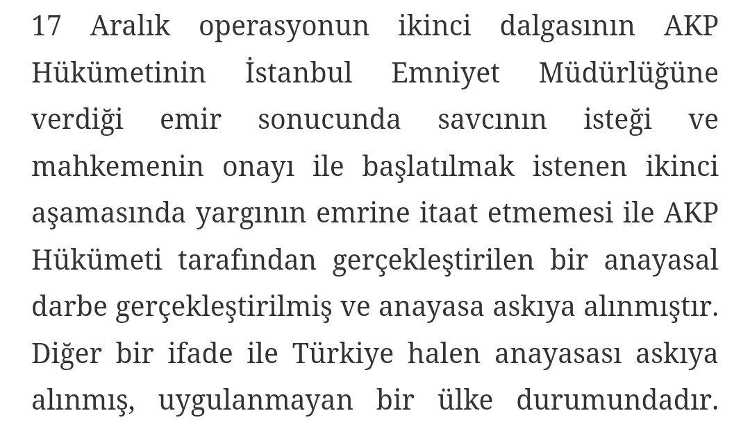 Bu soruna cevap alabildin mi peki? 😎👇

HATIRLAYALIM
17 Aralık 2013 Sonrasında Türkiye'de Neler Oluyor? / Prof.Dr. Ümit Özdağ

Yazıdan:
17 Aralık operasyonun ikinci dalgasının AKP Hükümetinin İstanbul Emniyet Müdürlüğüne verdiği emir sonucunda savcının isteği ve mahkemenin onayı