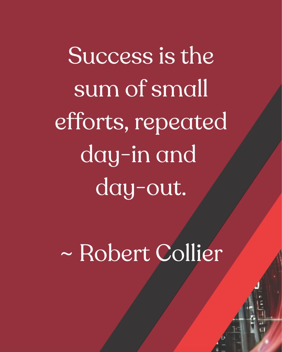 A powerful reminder that consistency is key! Keep building, one step at a time. #SuccessMindset #DailyEffort #ConsistencyIsKey #Motivation