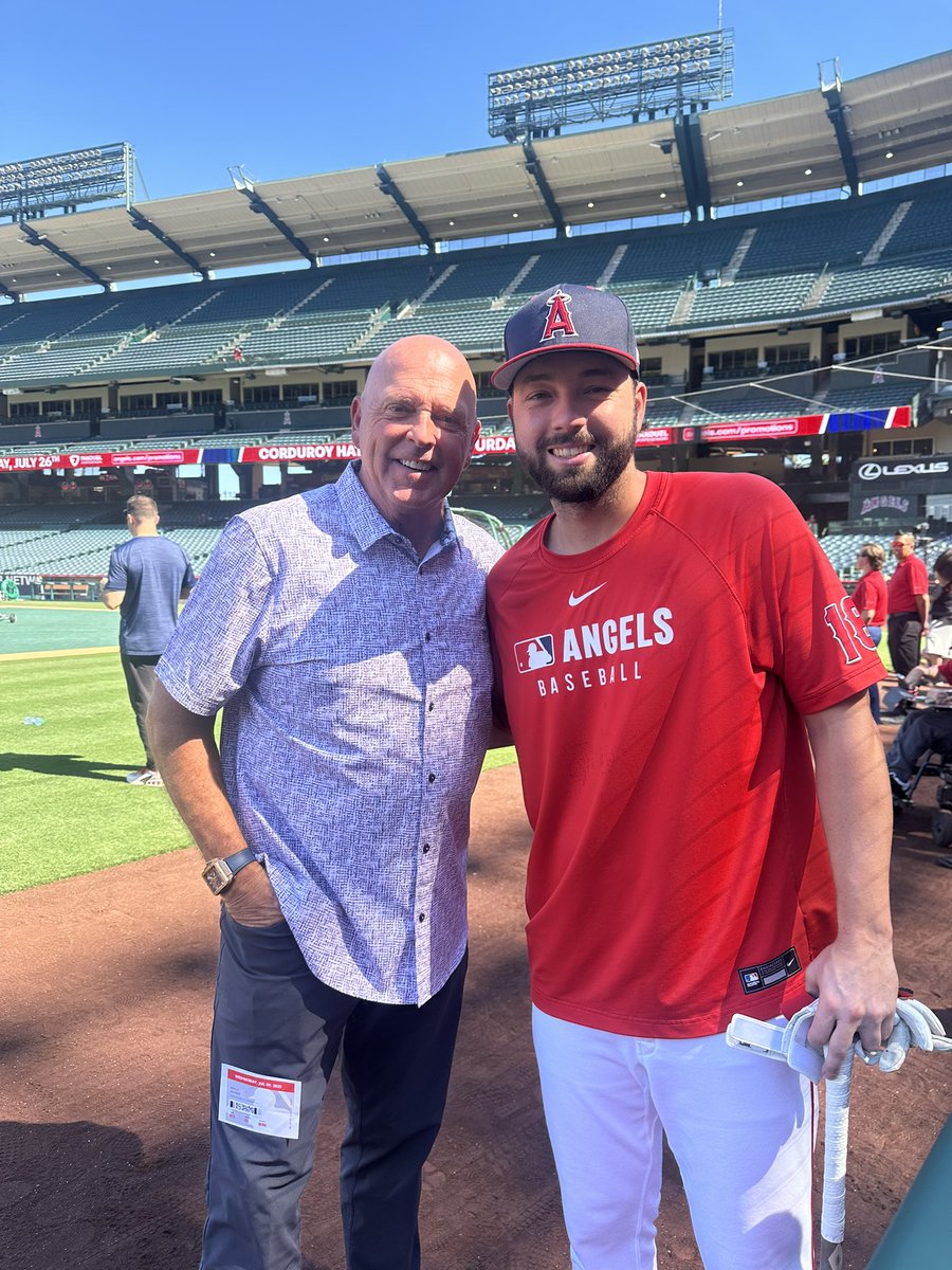 Wally Joyner meet Nolan Schanuel.  
Angels Throwback Week!
#RepTheHalo