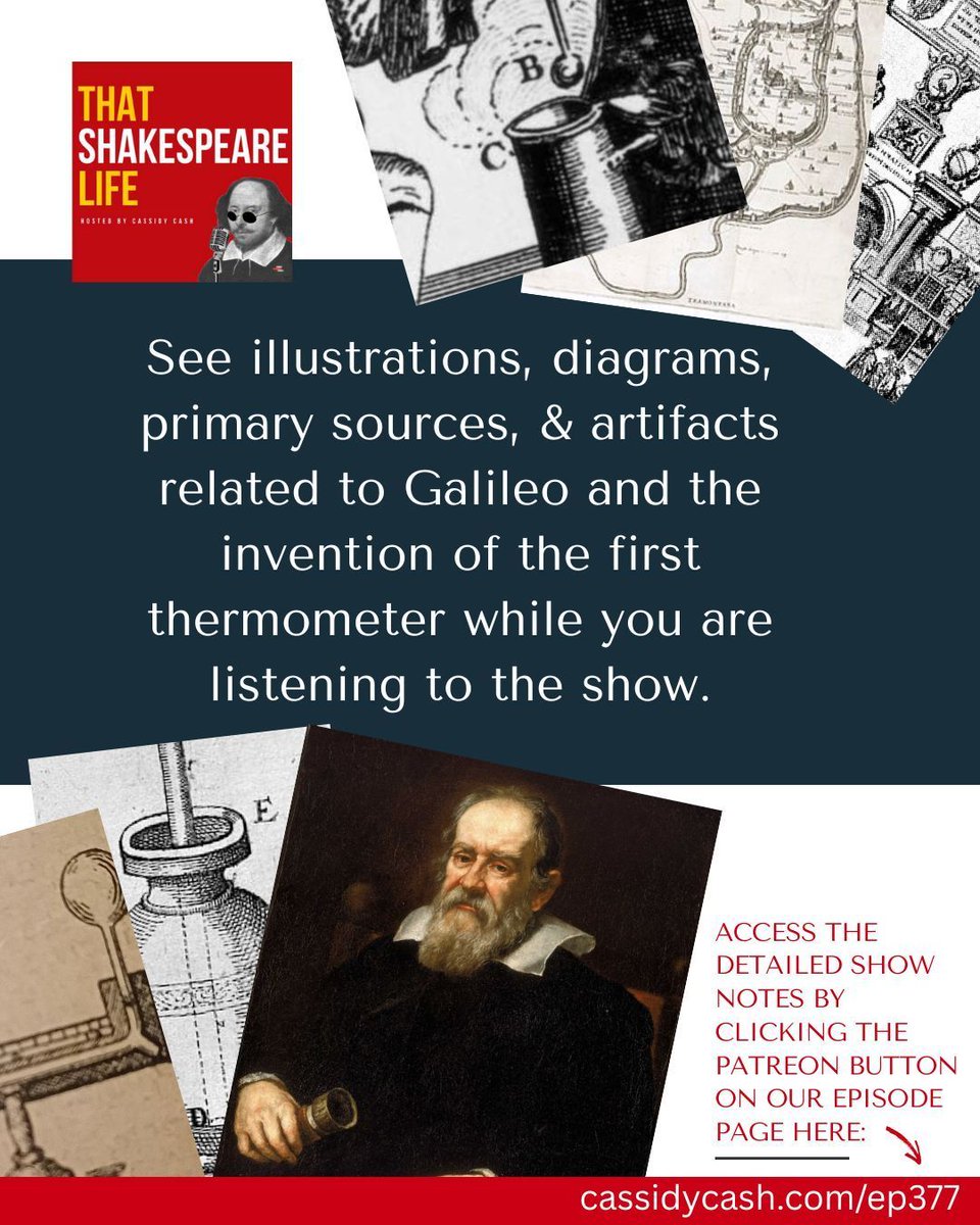 Follow along while you listen to this week's episode on 17th-century thermometers by exploring the detailed show notes full of period paintings, artifacts, and even 17thC images of the University of Padua. Explore all the history while you listen—right here 👉