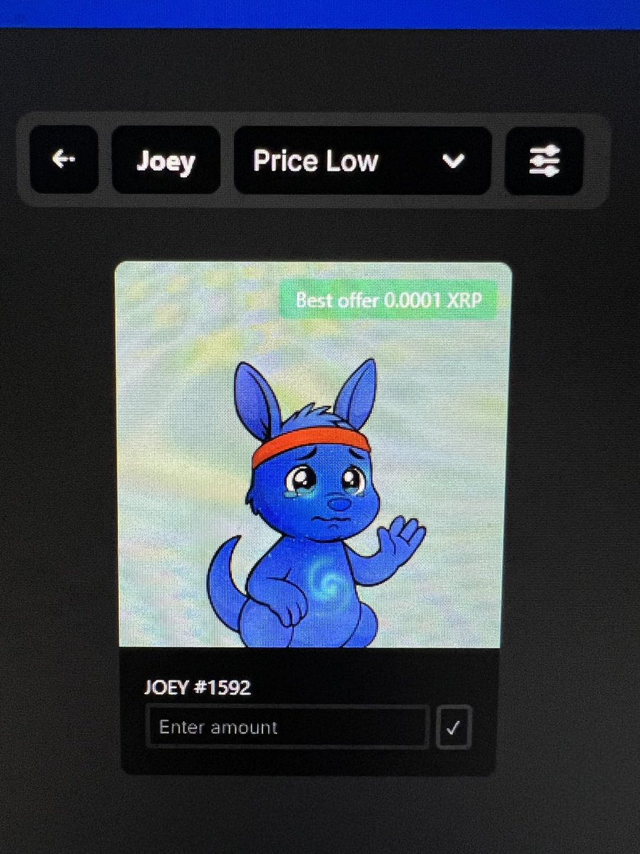 $JOEY NFT secured!
#XRP #bitcoin #XLM #xrparmy