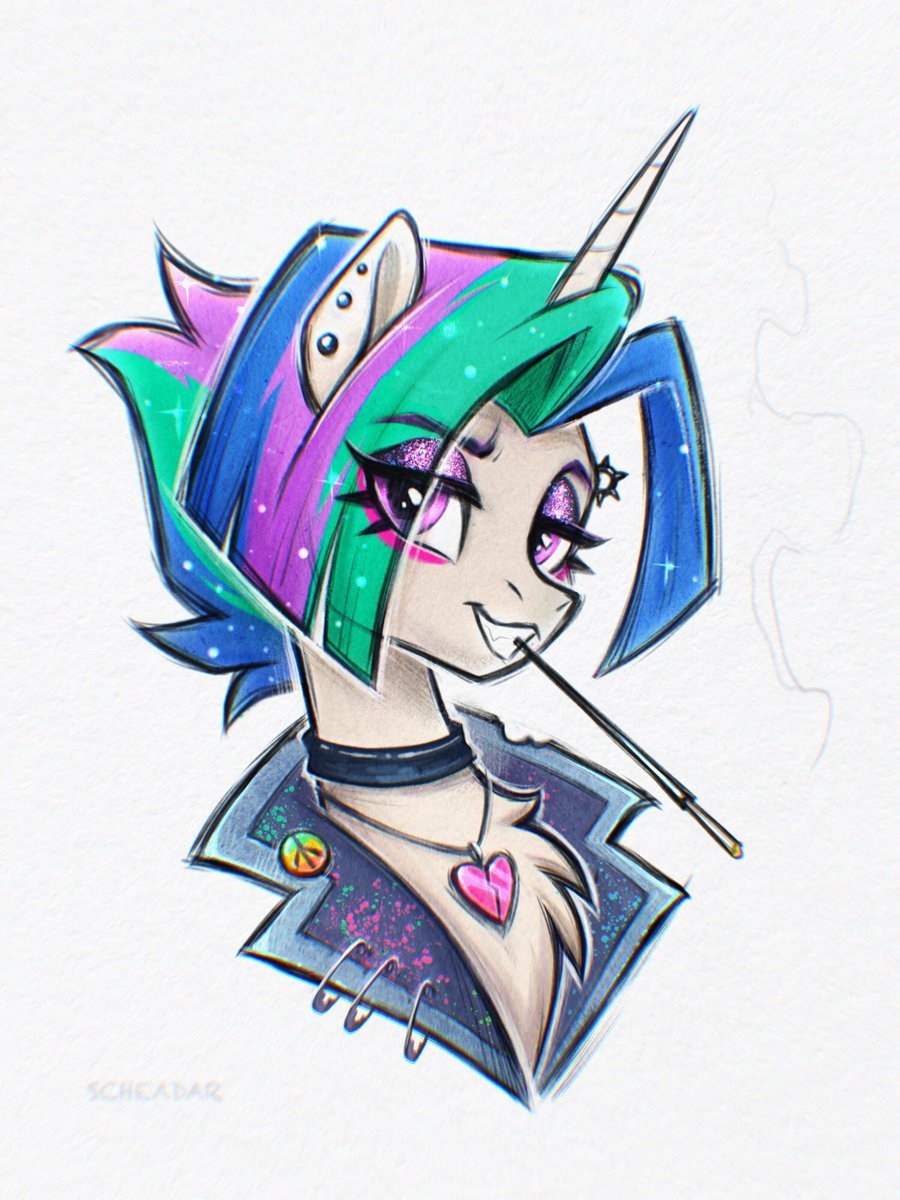 scheadar_sfw's tweet image. Hello, my friends! 💜
Commissions are open — you can find my price list in my profile!
For example, punk redesign portraits of your OC - $70 (depending on details).
NOT ONLY PONY! :3
Pricelist and rules:
scheadar.carrd.co