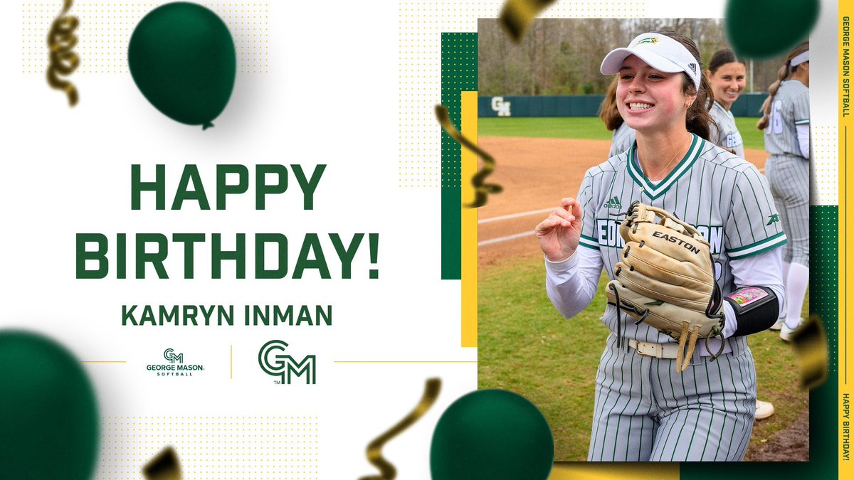 MasonSoftball's tweet image. Happy Birthday, Kam! 💚💛
