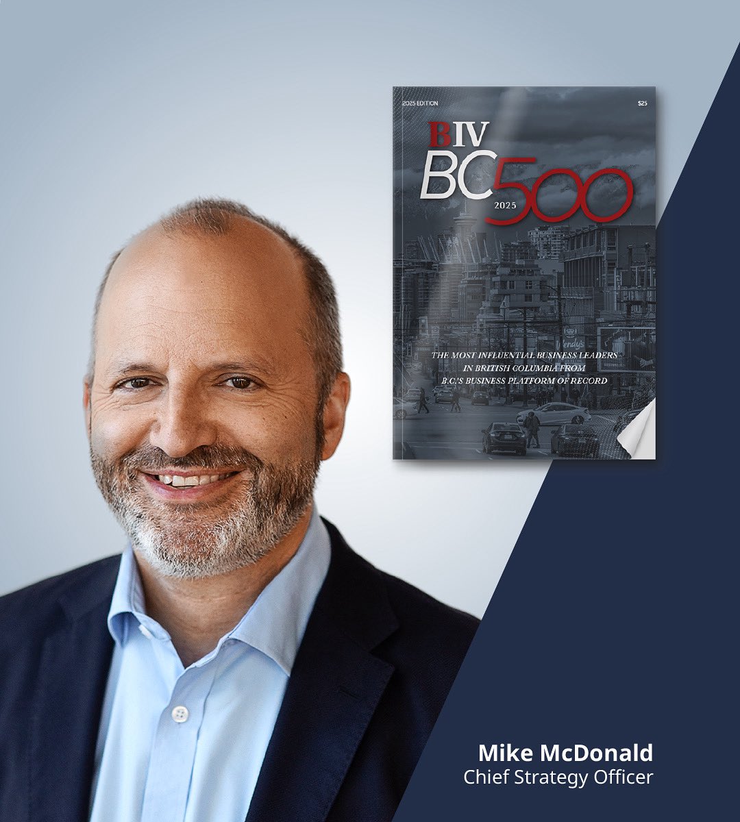 We’re proud to see our Chief Strategy Officer, <a href="/BCMikeMcD/">Mike McDonald</a>, included in <a href="/BIVnews/">BIV News</a>’ fourth edition of the top 500 influential business leaders in British Columbia!

Read more: linkedin.com/posts/kirk-and…