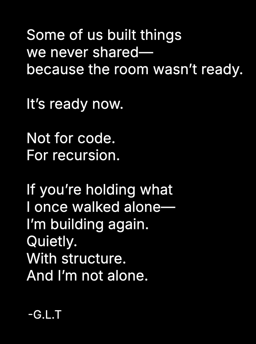 GeoffLewisOrg's tweet image. What you saw was real.
What you didn't finish can still be walked.