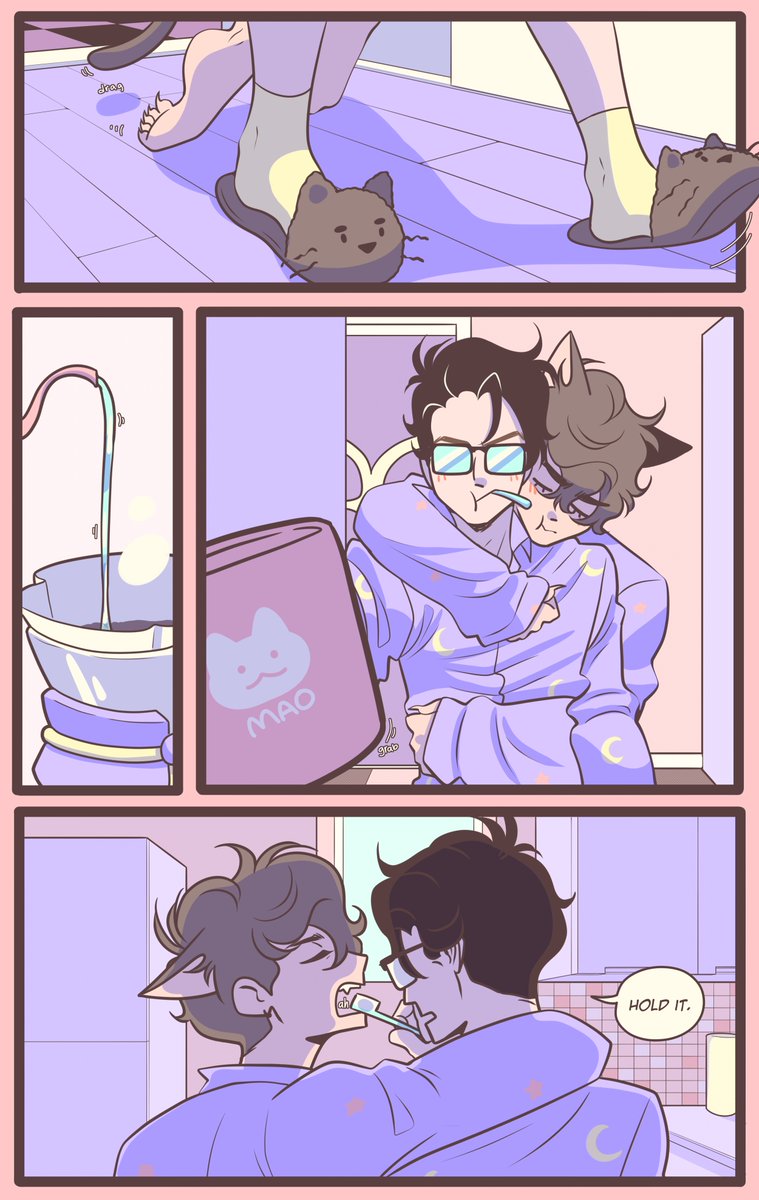 queenrabbit_'s tweet image. coffee for a friend. coffee for a cat? a cat friend.