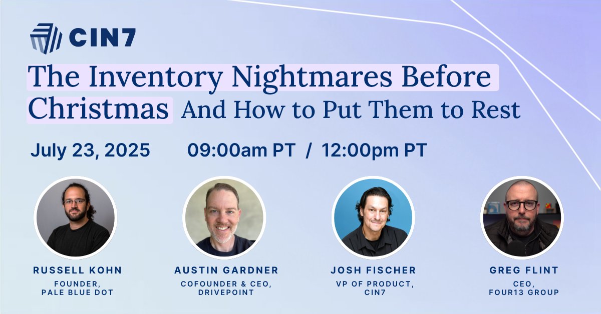 To avoid brand-damaging Q4 problems like stockouts, cash crunches, and shipping meltdowns, we're hosting experts Russell Kohn, Austin Gardner, Josh Fischer, and Greg Flint on July 23. Find out what to prioritize in order to enjoy a smooth Q4. hubs.li/Q03wsSPl0