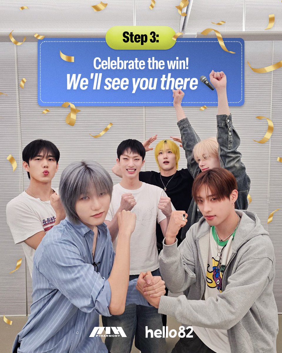 hello82PRESENTS's tweet image. P1ece, are you ready to party it up with P1Harmony? 🕺
To sign up for the hello82 Subscribers Presale, subscribe to hello82 email or SMS alerts 📲
🔗 International Subscription (Email): bit.ly/4exhOgF
🔗 U.S. Subscription (Email and SMS): bit.ly/400KaKl
⭐…