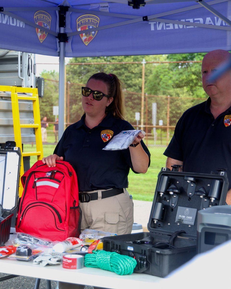 MonmouthSheriff's tweet image. Day 3 of Sheriff Youth Week at the STARS facility was action packed. Recruits explored MedStar&OEM ops, a vehicle simulator, a MOCERT exercise,drone& Project Lifesaver demos,K9 Unit&more. @sheriffgolden is proud to offer this experience&help inspire future leaders in public sfty.