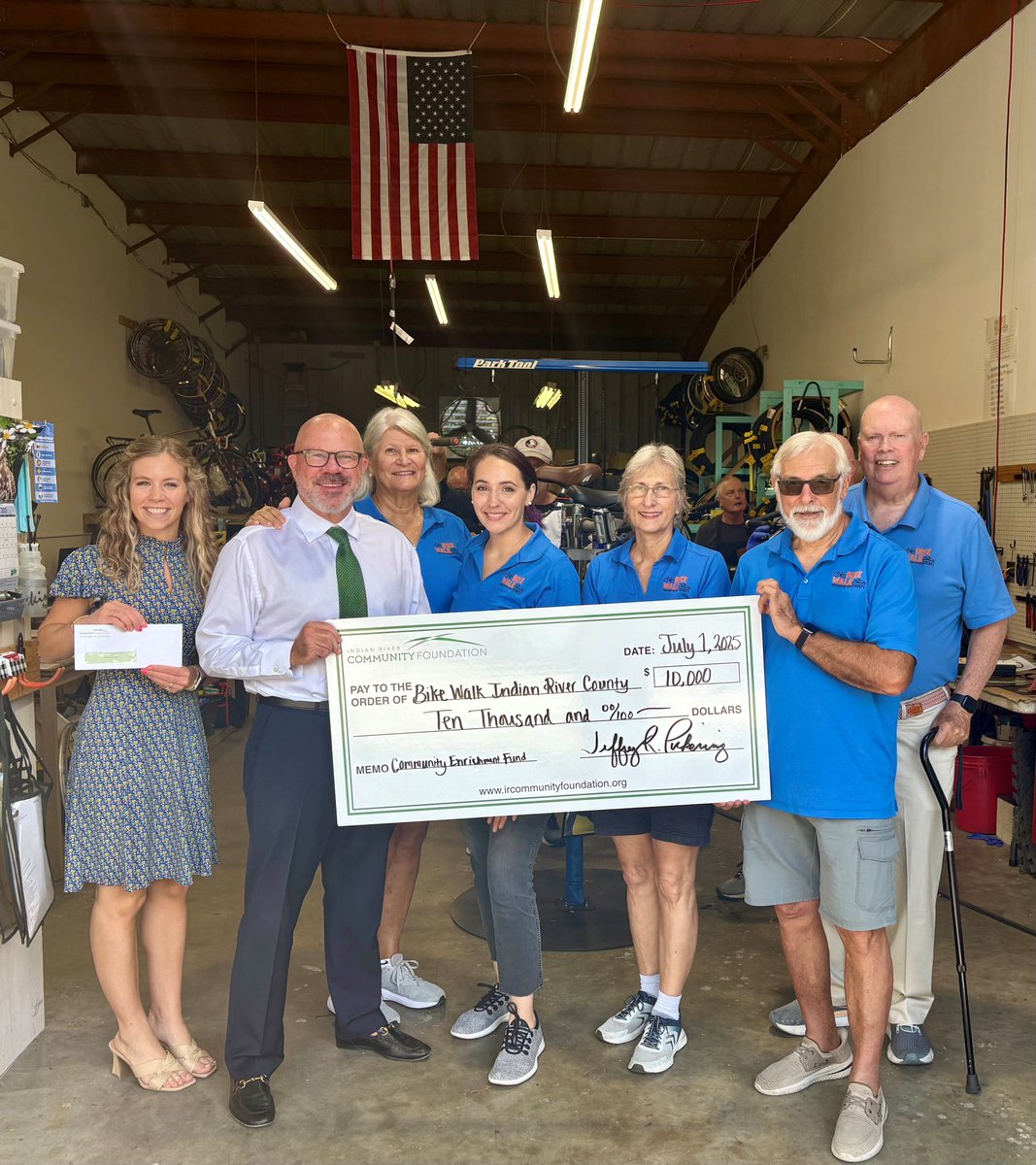 ircfoundation's tweet image. IRCF recently awarded Bike Walk Indian River County $10,000 for The Bike Rehab Project from the Community Enrichment Fund. Click the link to learn more! bit.ly/44IuJrS