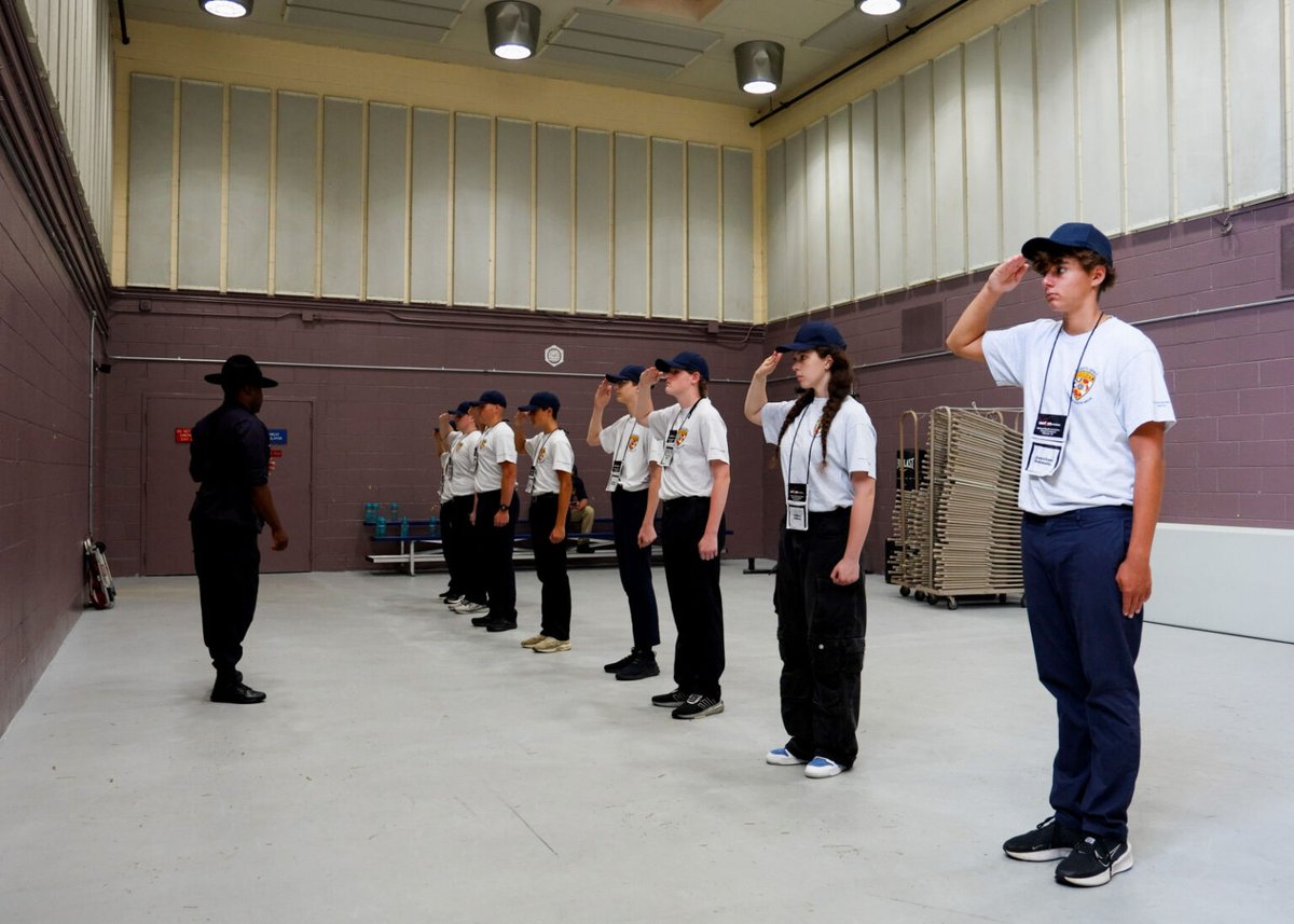 MonmouthSheriff's tweet image. Day 3 of Sheriff Youth Week at the STARS facility was action packed. Recruits explored MedStar&OEM ops, a vehicle simulator, a MOCERT exercise,drone& Project Lifesaver demos,K9 Unit&more. @sheriffgolden is proud to offer this experience&help inspire future leaders in public sfty.