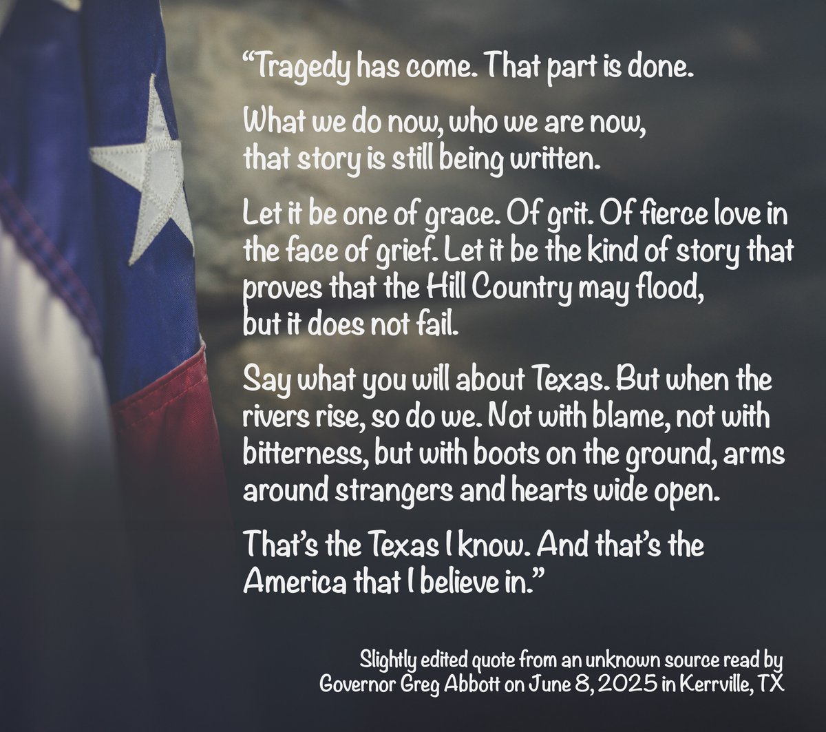 olcott4texas's tweet image. Prayers, love and perseverance! That’s the Texas I know and believe in!
#TexasStrong
@GregAbbott_TX