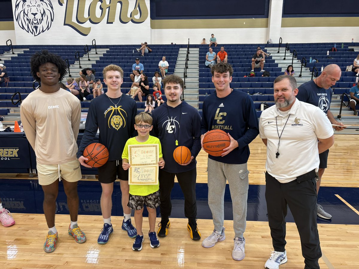 Thank you coaches and parents and future LCHoopers! ‘25 Lake Creek Basketball Camp = Success! 
#buildingchampions 🏀 
#Lakecreekhoops
#RiseUP