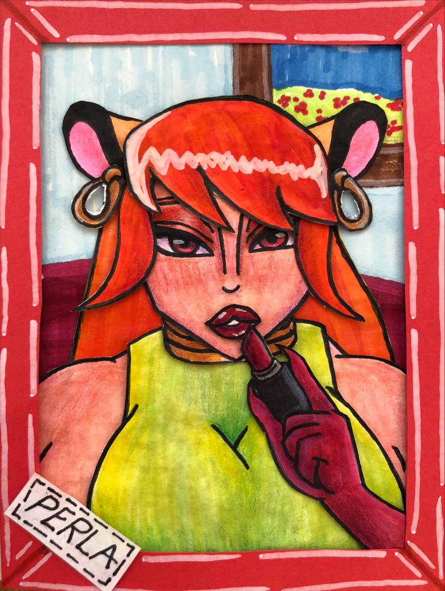Cat122The's tweet photo. Segunda pagina y esta vez con Perla, intente darle un efecto 3D aun que no se nota mucho en las fotos realmente pero créanme en persona se ve mucho mejor Jsjs #oc #sketchbook #3d #character #originalcharacter #draw #tradicionaldraw #fyp #fypage https://t.co/EbGSgI6tzZ