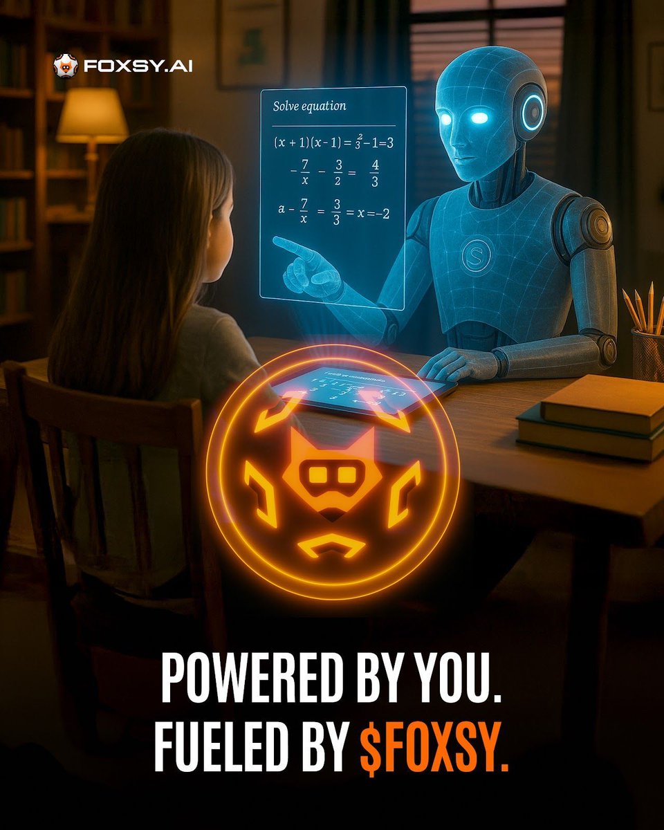 Foxsy (@foxsy_ai) on Twitter photo Hello #Foxfrens 🦾🗺️
Where will education be in 2035?
✔️ Personalized AI learning
✔️ Robot-led classrooms
✔️ Decentralized data vaults
...And in the center? FOXSY.
Powered by you. Fueled by $FOXSY.
<a href="/PulsarMvX/">Pulsar MVX</a> send 500 FOXSY to 100 reactions
#AI #robotics #machinelearning Hello #Foxfrens 🦾🗺️
Where will education be in 2035?
✔️ Personalized AI learning
✔️ Robot-led classrooms
✔️ Decentralized data vaults
...And in the center? FOXSY.
Powered by you. Fueled by $FOXSY.
<a href="/PulsarMvX/">Pulsar MVX</a> send 500 FOXSY to 100 reactions
#AI #robotics #machinelearning