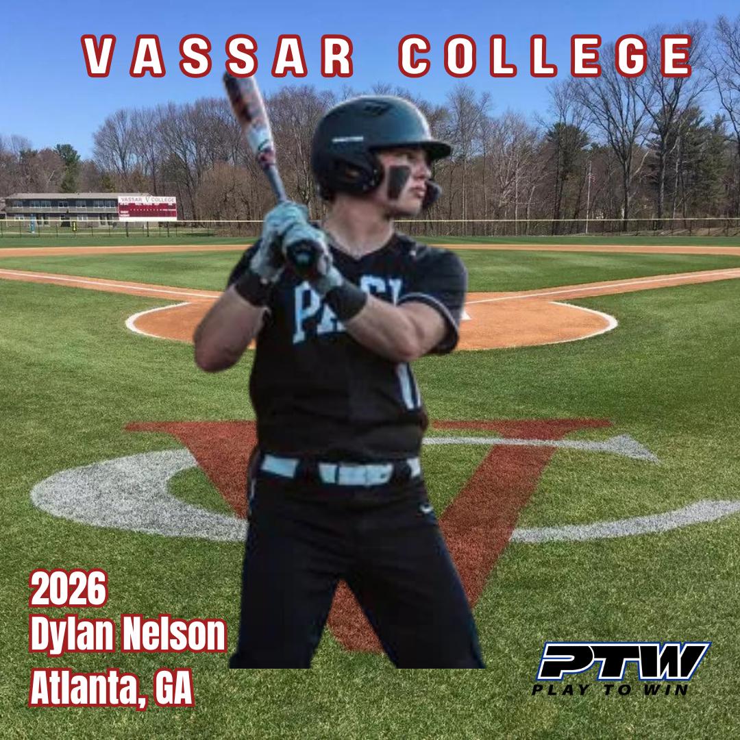 Play to Win (PTW) (@ptwsports) on Twitter photo Dylan Nelson (2026 - GA) is excited to be a Brewer. He is heading to Vassar College.
<a href="/VassarBaseball/">Vassar Baseball</a>
#itscooltobesmart Dylan Nelson (2026 - GA) is excited to be a Brewer. He is heading to Vassar College.
<a href="/VassarBaseball/">Vassar Baseball</a>
#itscooltobesmart