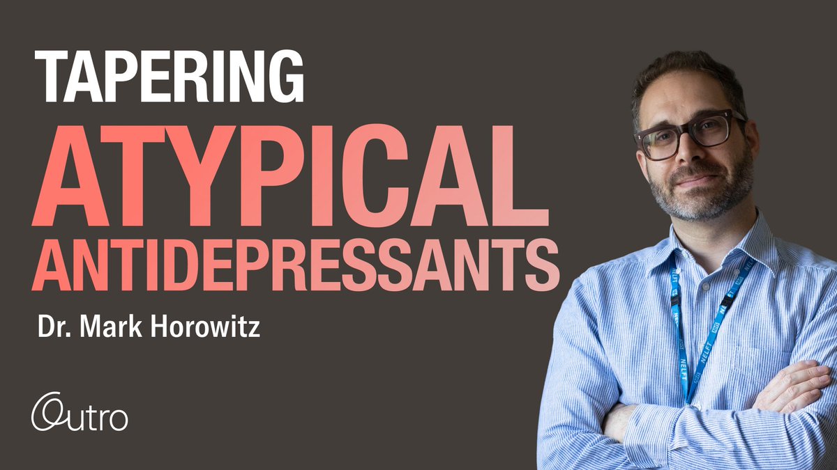 outrohealth's tweet image. The full webinar "Tapering Atypical Antidepressants with Dr. Mark Horowitz' is now available on YouTube.
Watch here: youtu.be/8h27E3YF9WM
@markhoro #OutroHealth #FreeWebinar #TaperingAntidepressants #AntidepressantWithdrawal #AntidepressantRecovery #MentalHealthEducation