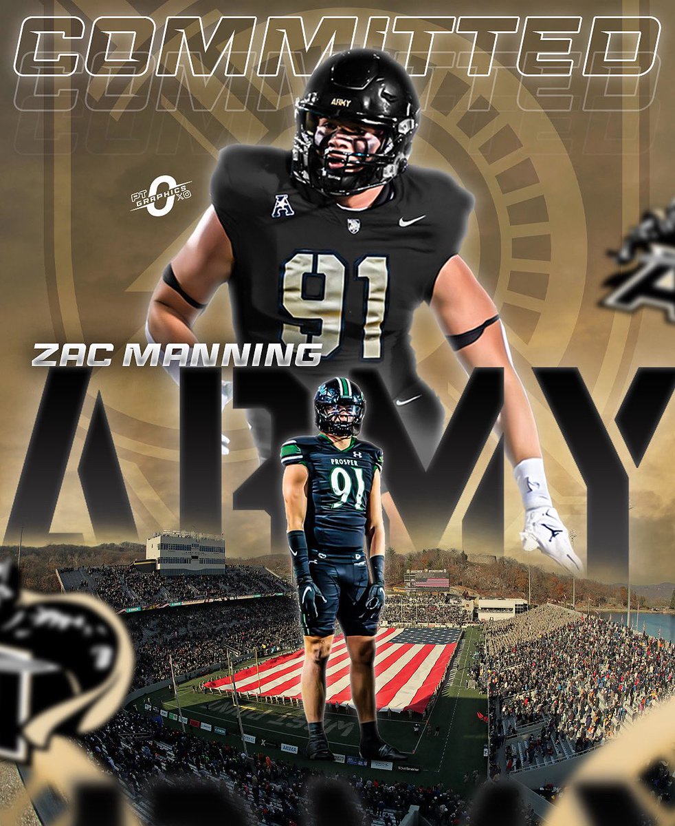 Zac Manning (@zac_manning41) on Twitter photo ๐
Thank you to all the coaches and people who believed in me to get this far!
#commited #BeatNavy
<a href="/Dlem59/">Devin Lemons ๐๐พ๐ต</a> <a href="/ProsperEaglesFB/">Prosper Eagles FB</a> <a href="/ProsperRecruits/">ProsperFB_Recruits</a> <a href="/ArmyFB_Recruit/">Army Football Recruiting</a> <a href="/CoachJuice17/">Coach Juice</a> <a href="/Coach_AMatt/">Aaron Matthews</a> <a href="/Coach_Couch44/">Brandon Couch</a> <a href="/Coach_Hill2/">Malcolm Hill</a> ๐
Thank you to all the coaches and people who believed in me to get this far!
#commited #BeatNavy
<a href="/Dlem59/">Devin Lemons ๐๐พ๐ต</a> <a href="/ProsperEaglesFB/">Prosper Eagles FB</a> <a href="/ProsperRecruits/">ProsperFB_Recruits</a> <a href="/ArmyFB_Recruit/">Army Football Recruiting</a> <a href="/CoachJuice17/">Coach Juice</a> <a href="/Coach_AMatt/">Aaron Matthews</a> <a href="/Coach_Couch44/">Brandon Couch</a> <a href="/Coach_Hill2/">Malcolm Hill</a>