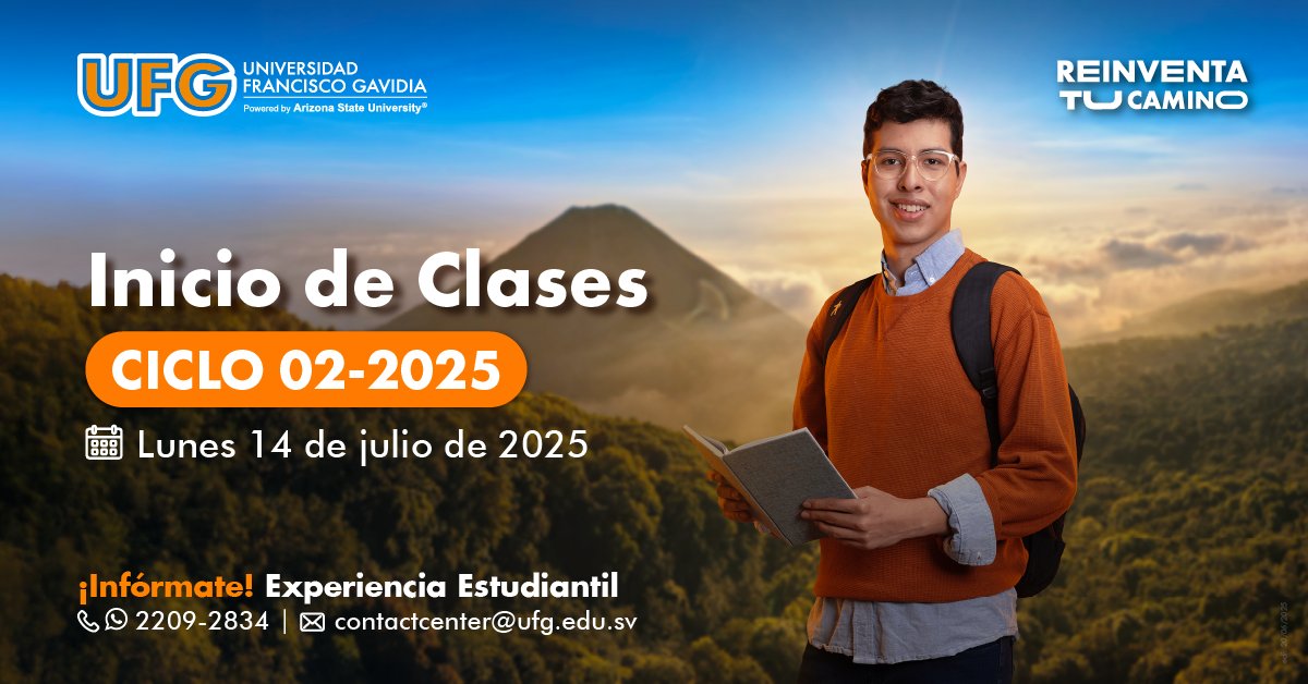 📘 Nuevas metas, nuevos retos, mismos sueños.

¡Damos inicio al ciclo 02-2025!

Aprovecha cada clase, cada espacio y cada oportunidad que te acerque a tu título. 💪💙