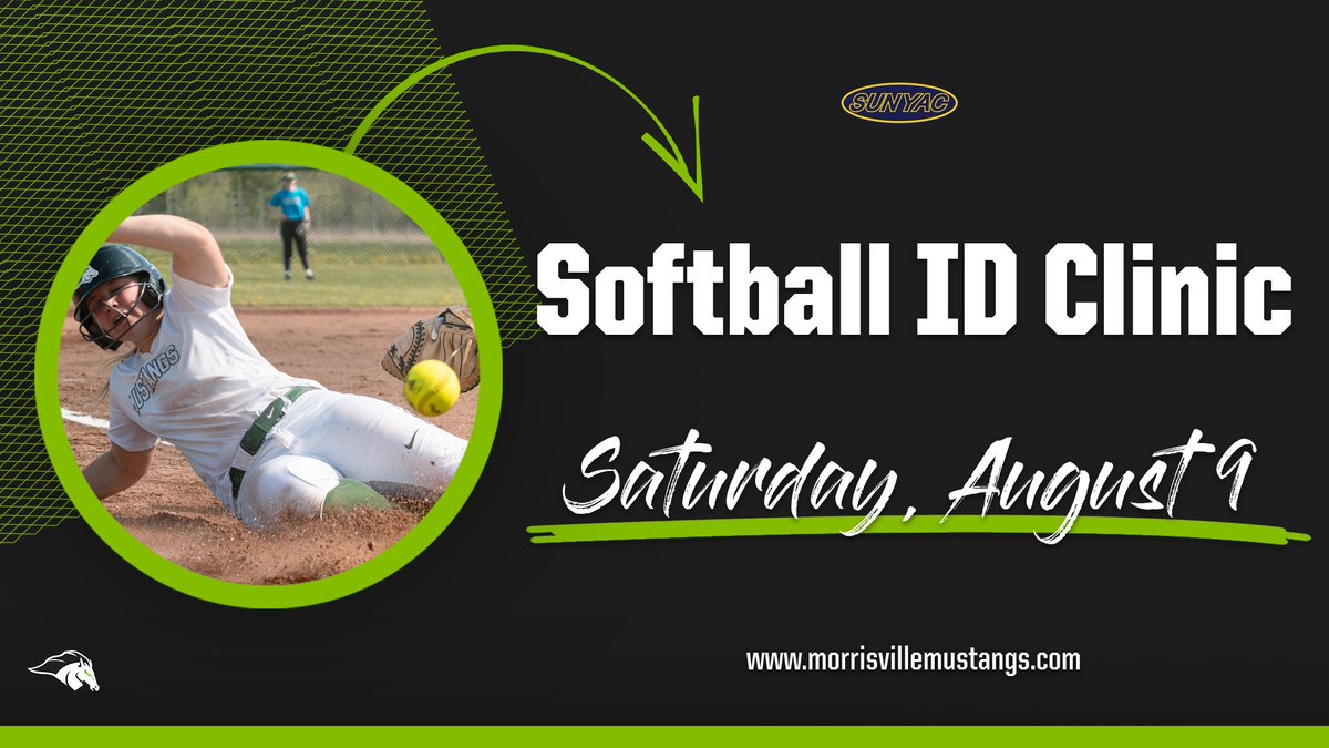 MSCMustangs's tweet image. Need a one-day clinic for your rising softball player? Check out this clinic in August!
morrisvillemustangs.com/sports/2019/7/…