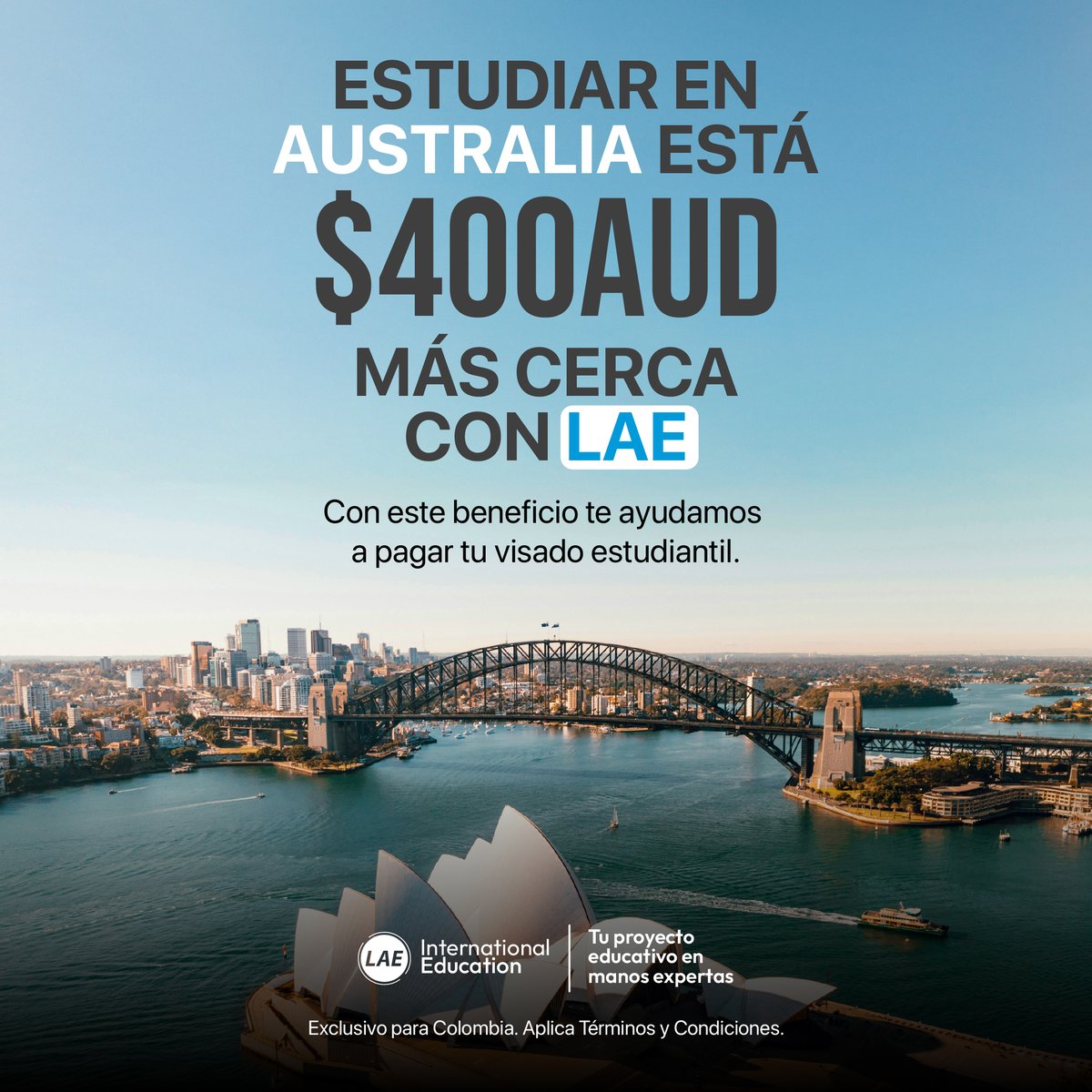 Desde el 1 de julio, la visa de estudiante para Australia cuesta $2.000 AUD.

En LAE decidimos no quedarnos quietos:

👉 Te damos $400 AUD para cubrir el nuevo valor si haces tu proceso con nosotros.

¿Quieres ser beneficiario? Ingresa a lnkd.in/efxXQ3XU