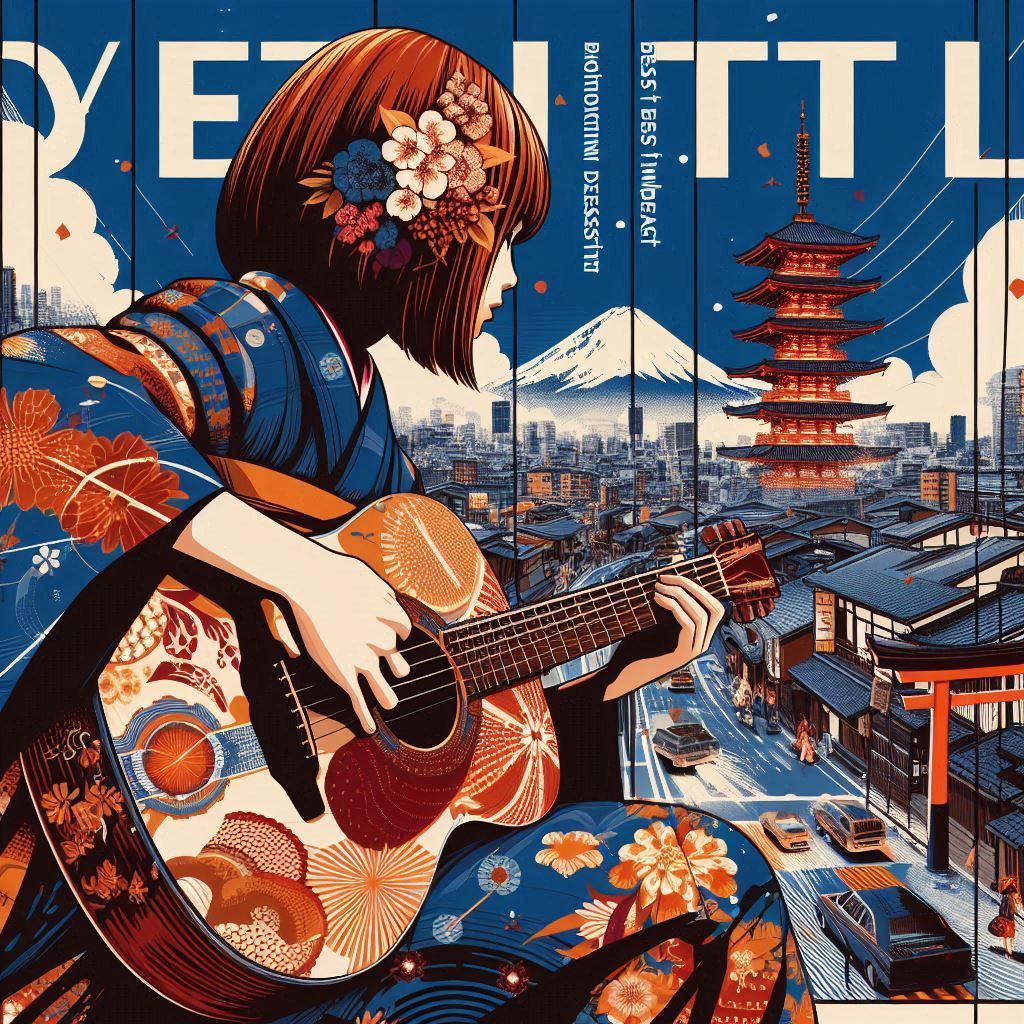 #AIart
☁👩‍🦰🎸🗻⛩☁