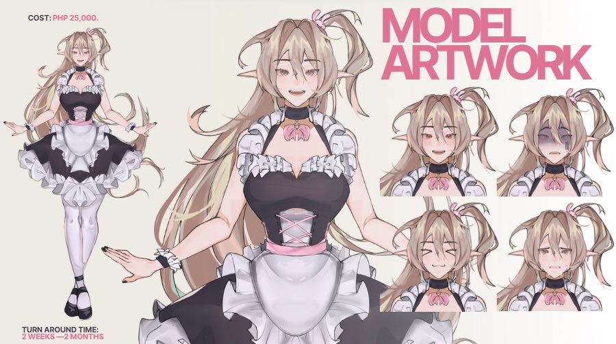 i made a full vtuber model (suitable for university for slightly obvious reasons) as an art service proposal for our entrepreneurial marketing subject using @.hanamikyu’s sona :]