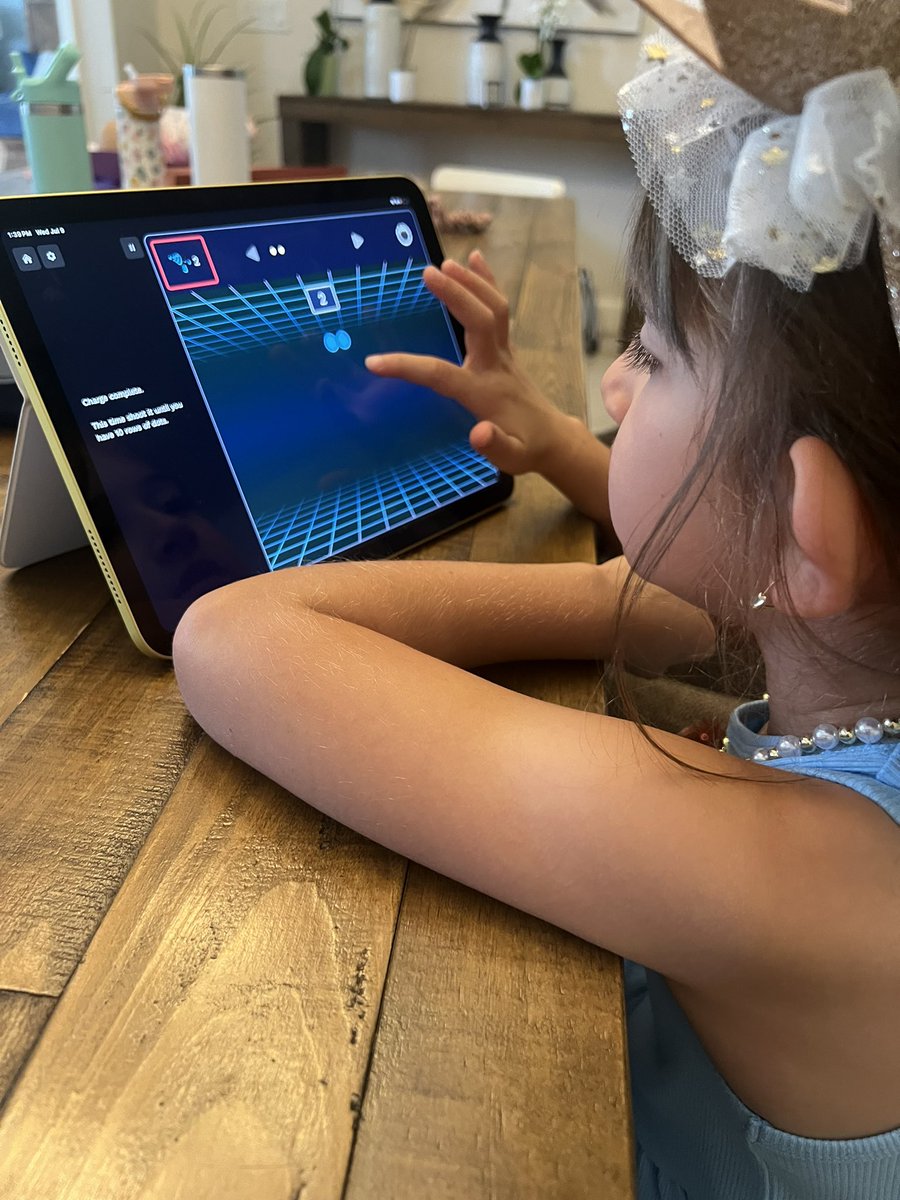 lesgreys's tweet image. Very impressed with @synthesischool math tutor. 

My 6yo is really enjoying her interactions with addition, multiplication, and division. The interactive games are fun and fairly intuitive when paired with the AI voice instructions. 

Love how it also requires her to respond via…