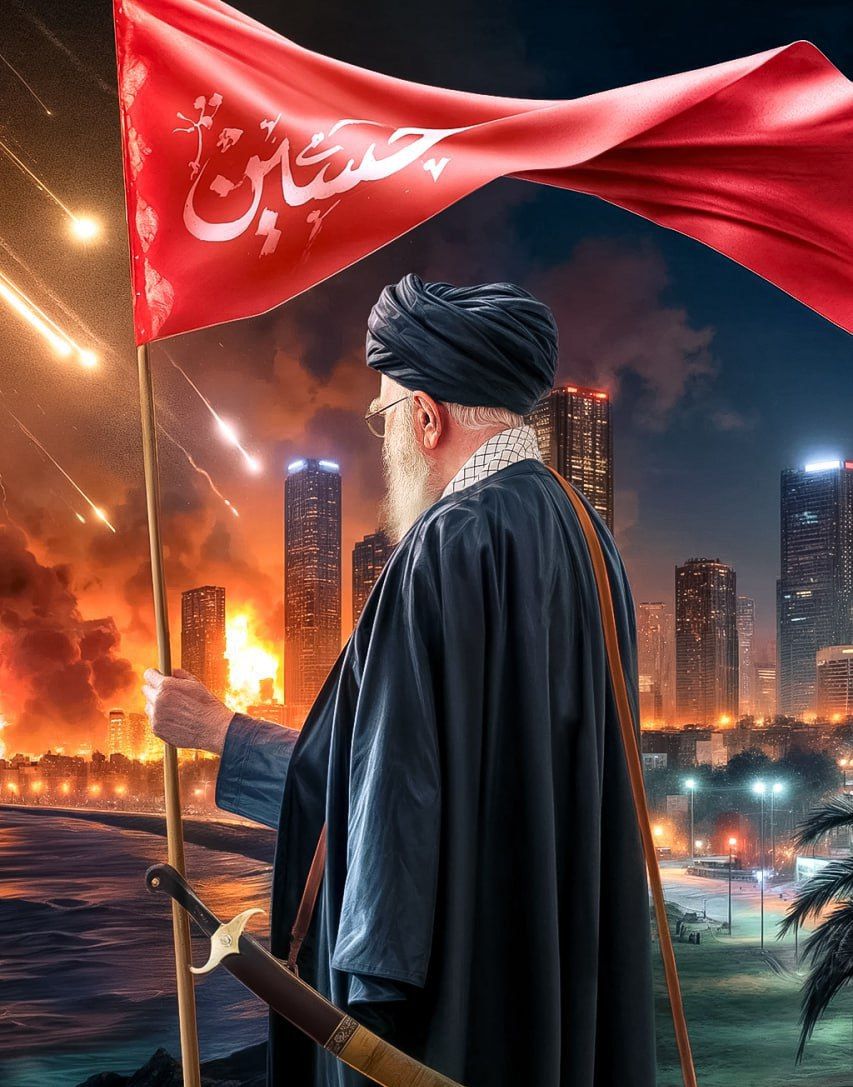رهبر ما وارث
ذوالفقار علی از غدیر
و علم یا حسین از عاشورا
است،
و می‌رود تا نابودی صهیون، ان‌شاءالله✌️#حب_الحسین_یجمعنا
#لشکر_حسینی