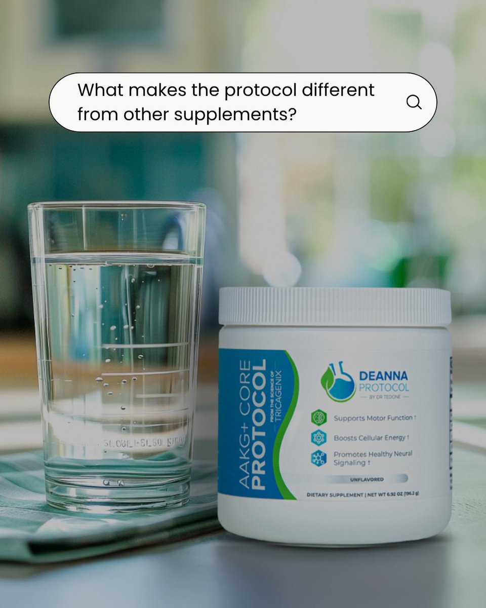 What sets The Deanna Protocol apart?
🔬 Formulated for function.
⚡ Focused on energy.
🧠 Designed with ALS in mind.
This isn’t a generic supplement — it’s a targeted support system for the nervous system and cellular health.

#DeannaProtocol #ALSWellness #DesignedForYou