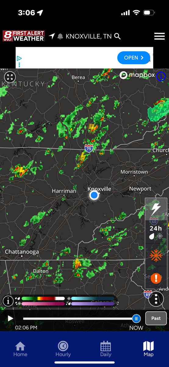 I’m keeping a close eye on these isolated afternoon storms, but so far they are behaving across East Tennessee and southeast Kentucky. 

This is from the WVLT FIRST ALERT WEATHER APP. If you don’t have it, download it here.  

wvlt.tv/page/wvlt-news…
