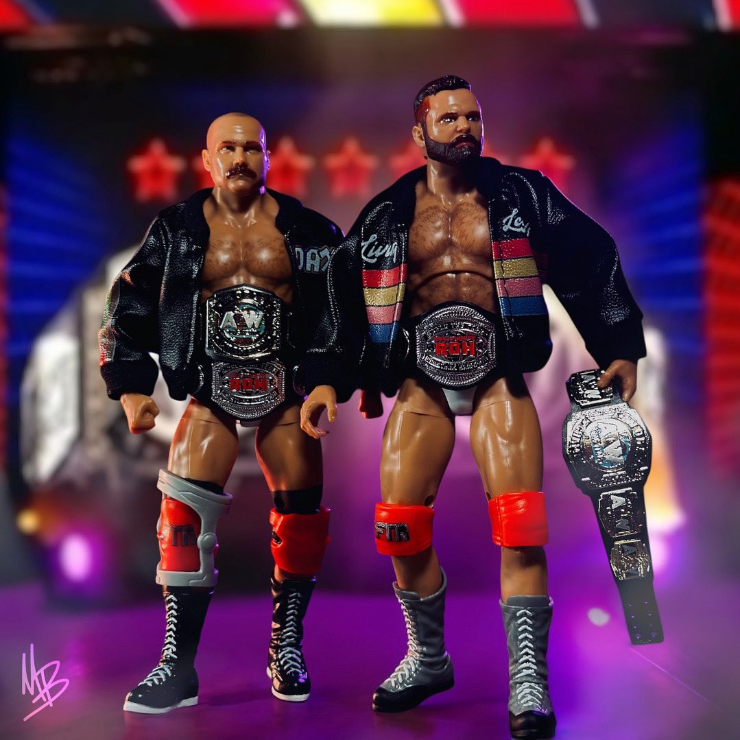 OfficialFigGuys's tweet image. The Top Guys have ARRIVED. ⭐️
The ROH FTR Jazwares Vault 2-pack has arrived…titles in tow, jackets on point, and legacy locked in.
Dax. Cash. No flips. Just fists. Always business.
This is tag team excellence in figure form.
#TopGuysOut ✌️
#FTR #ROH #AEW #WrestlingFigures