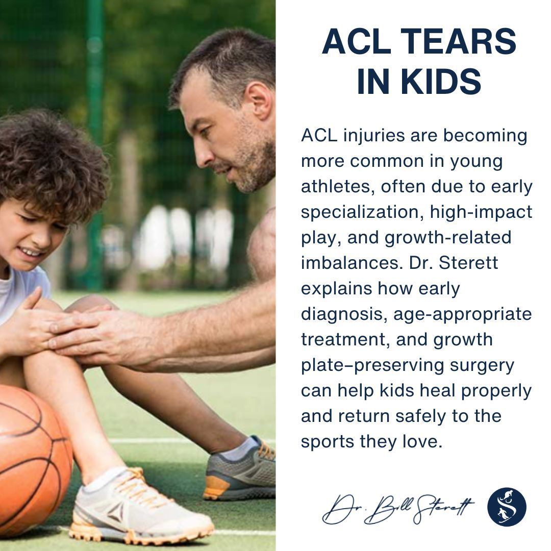 Dr. Sterett shares why pediatric ACL injuries are on the rise and how tailored treatment helps young athletes recover safely and return to play. 

🔗 Read more: buff.ly/dHYC7v2 

#YouthSports #ACLInjury #DrSterett #PediatricOrtho #VSON #KneeHealth