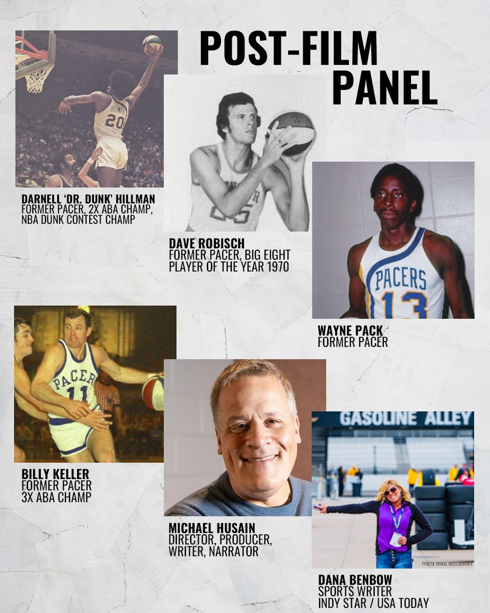We're excited to announce two new former–ABA Pacers as panelists after THE WAITING GAME FILM tomorrow! This is your chance to meet ABA legends Darnell Hillman, Dave Robisch, Wayne Pack, &amp; Billy Keller, in conversation with filmmaker Michael Husain &amp; Indy Star journo Dana Benbow