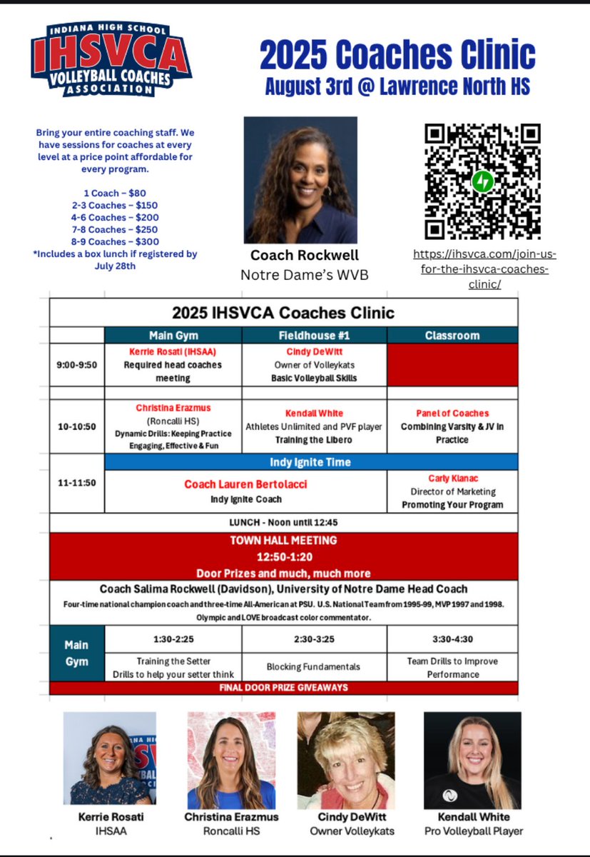 Join us August 3rd for the 2025 <a href="/ihsvca/">IHSVCA</a> coaches clinic!