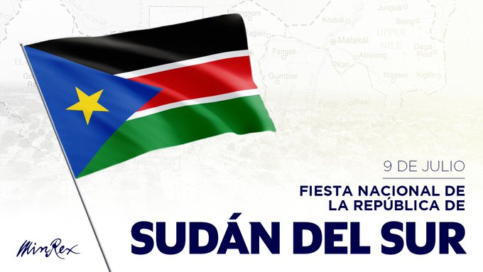 Director de Ceremonial de @CubaMINREX🇨🇺 (@orestes_pp) on Twitter photo #Cuba saluda al pueblo y gobierno de la República de Sudán del Sur 🇸🇸 en ocasión del 14 aniversario de su independencia.
<a href="/CubaMINREX/">Cancillería de Cuba</a> ratifica nuestra voluntad de continuar estrechando los vínculos entre nuestras naciones. #Cuba saluda al pueblo y gobierno de la República de Sudán del Sur 🇸🇸 en ocasión del 14 aniversario de su independencia.
<a href="/CubaMINREX/">Cancillería de Cuba</a> ratifica nuestra voluntad de continuar estrechando los vínculos entre nuestras naciones.
