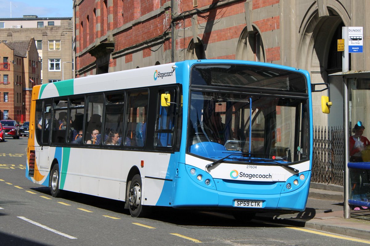 ScottishSoloFan's tweet photo. Stagecoach Strathtay ADL Enviro300 27604 SP59 CTK seen on the Seagate running service 72 to Ninewells Hospital. https://t.co/HboEbXEEk6