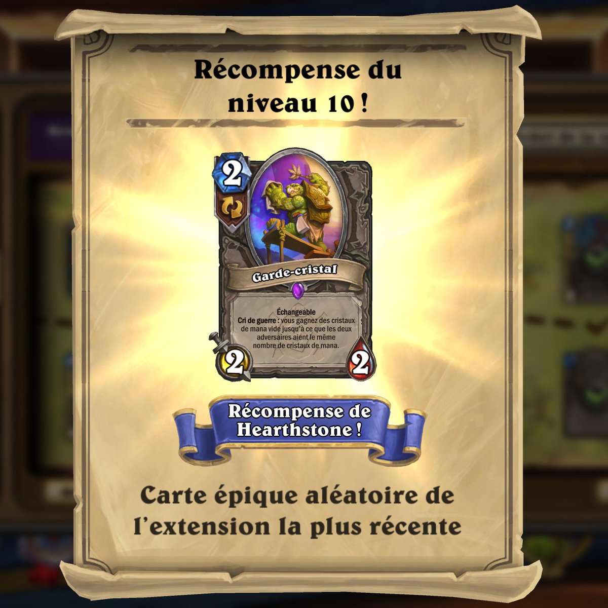 New rewards 😍 #Hearthstone