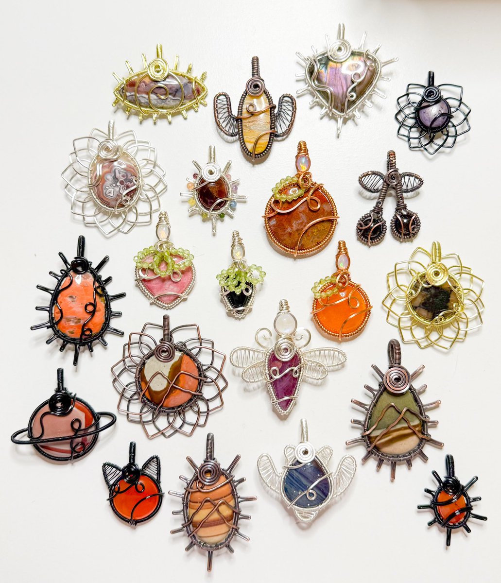 the crystals            🌵🏜️🌞           the pendants

“summer sunset” collection coming Friday July 11th at 8pm eastern time &lt;3