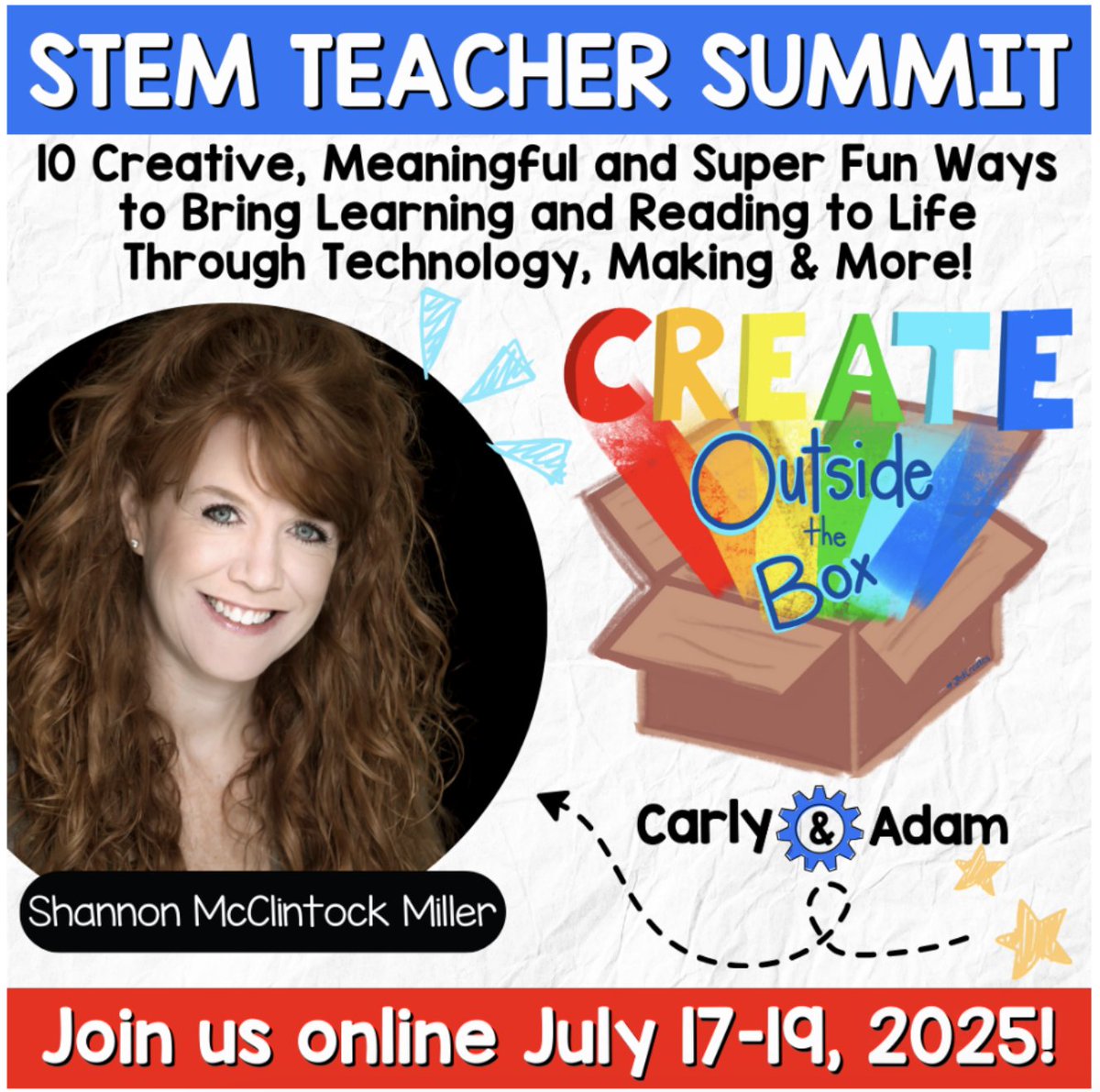 Shannon McClintock Miller (@shannonmmiller) on Twitter photo Friends, it's almost time for the <a href="/carlyandadam/">Carly And Adam</a> STEM Teacher Summit on July 17-19th! 🌈
🥳You won't want to miss this amazing event, filled with exciting topics and special presenters.
I am sharing, along with my friend <a href="/KatieF/">Katie Fielding</a>, about <a href="/BookCreatorApp/">Book Creator Team</a> <a href="/AdobeExpress/">Adobe Express</a> <a href="/PebbleGoHQ/">PebbleGo</a> Friends, it's almost time for the <a href="/carlyandadam/">Carly And Adam</a> STEM Teacher Summit on July 17-19th! 🌈
🥳You won't want to miss this amazing event, filled with exciting topics and special presenters.
I am sharing, along with my friend <a href="/KatieF/">Katie Fielding</a>, about <a href="/BookCreatorApp/">Book Creator Team</a> <a href="/AdobeExpress/">Adobe Express</a> <a href="/PebbleGoHQ/">PebbleGo</a>