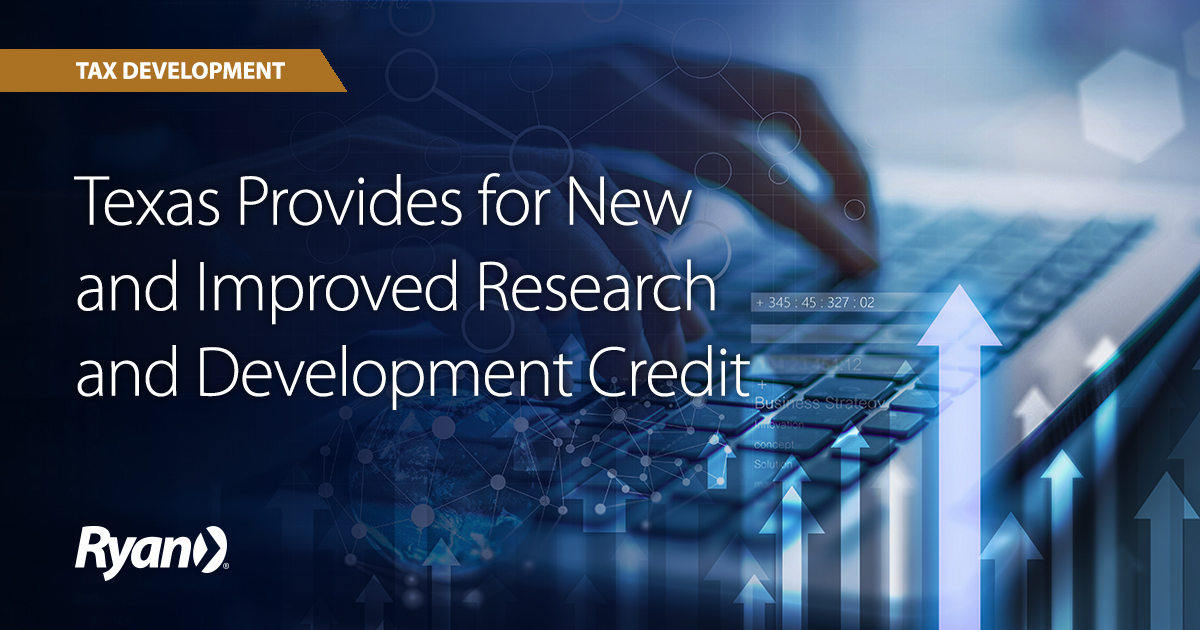 📝 On June 22, 2025, Texas Governor Greg Abbott signed SB2206, which replaces the state’s existing research and development tax incentives with a new and expanded franchise tax credit. Learn more here: tax.ryan.com/texas-provides…