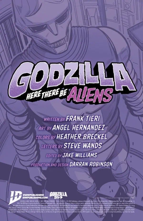 FrankTieri's tweet image. Roswell! War or the Worlds! Jet Jaguar! And… Ben Franklin? Did you pick up your copy of @IDWPublishing ‘s GODZILLA: HERE THERE BE ALIENS #2?